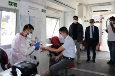 Kaymakam Kayabaşı'ndan kan bağışı Kaymakam Kayabaşı'ndan kan bağışı