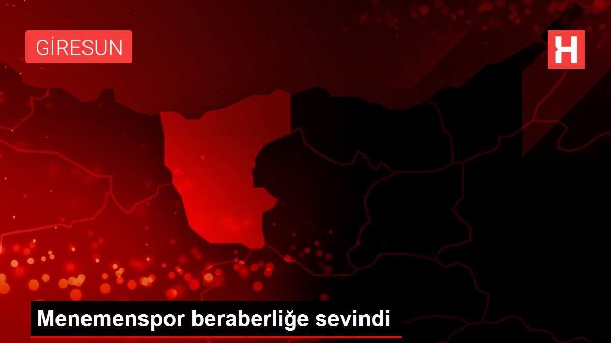 Menemenspor beraberliğe sevindi Menemenspor beraberliğe sevindi