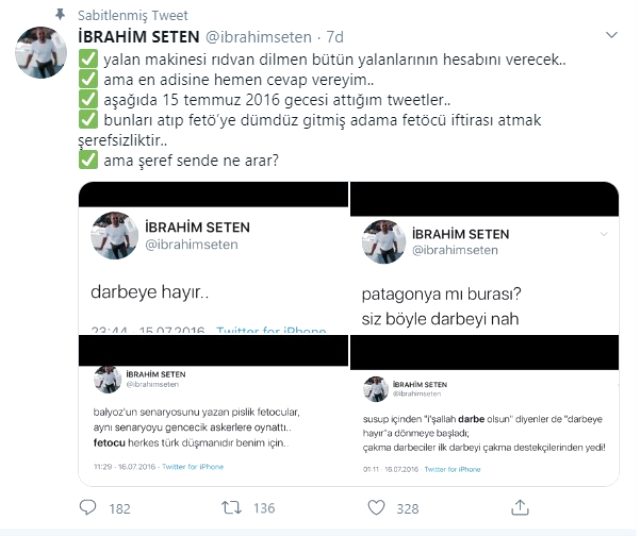 Spor yazarı İbrahim Seten'den Rıdvan Dilmen'e: FETÖ'cü iftirası atmak şerefsizliktir