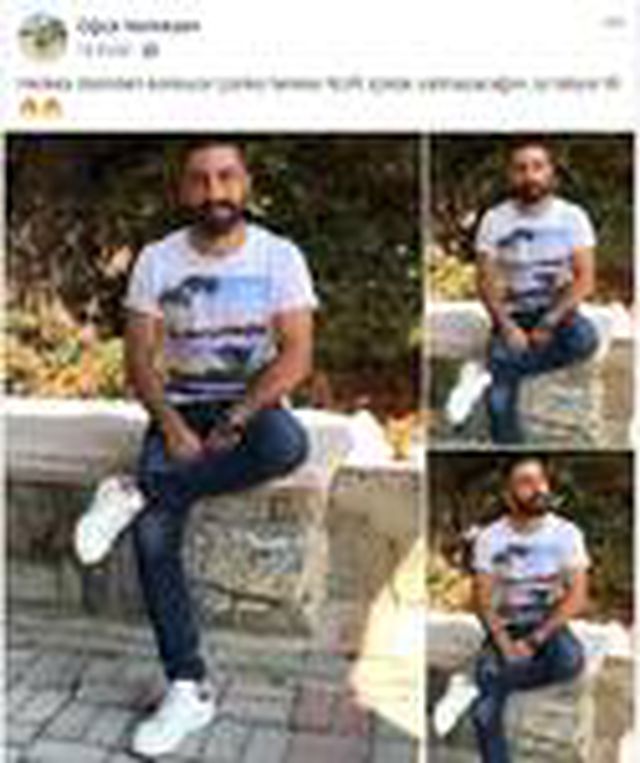 Duvara asılı olarak bulunan şahsın son paylaşımındaki iki cümle dikkat çekti