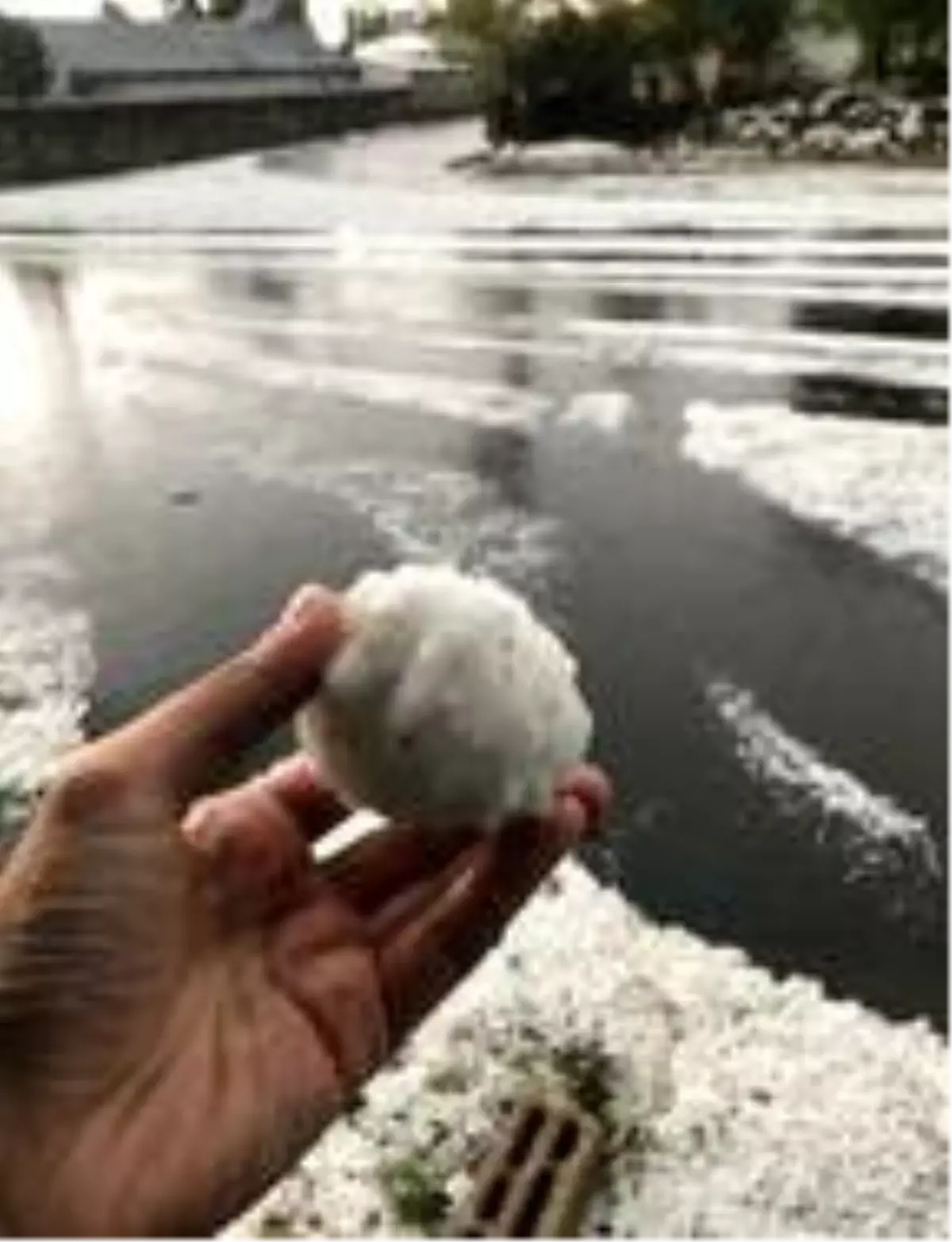 Ardahan'a kar gibi dolu yağdı (2)