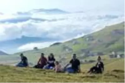 Bulutların üzerindeki yayla, ziyaretçilerini cezbediyor Bulutların üzerindeki yayla, ziyaretçilerini cezbediyor
