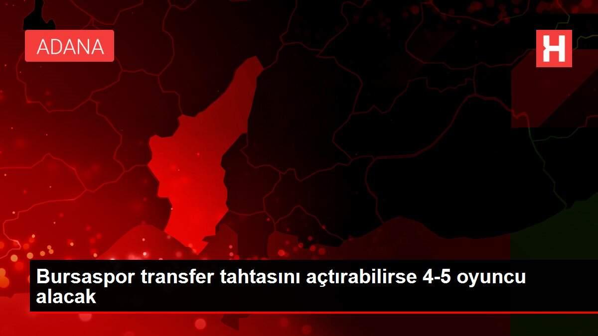 Bursaspor transfer tahtasını açtırabilirse 4-5 oyuncu alacak