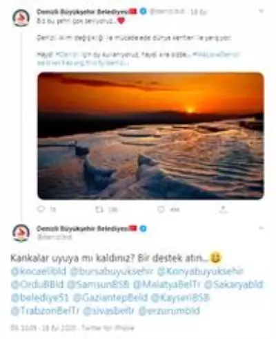 Denizli Büyükşehir Belediyesine kanka desteği Denizli Büyükşehir Belediyesine kanka desteği