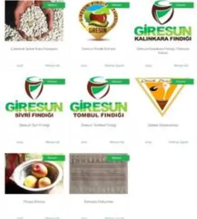 Giresun'un coğrafi işaret tescilli 8 ürünü bulunuyor Giresun'un coğrafi işaret tescilli 8 ürünü bulunuyor