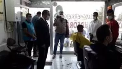 Vali Öksüz'den Covid-19 denetimi Vali Öksüz'den Covid-19 denetimi