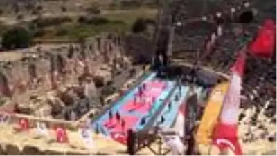 Patara Antik Kenti spor etkinliklerine sahne oldu Patara Antik Kenti spor etkinliklerine sahne oldu