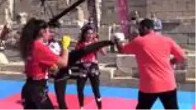 Patara Antik Kenti spor etkinliklerine sahne oldu Patara Antik Kenti spor etkinliklerine sahne oldu