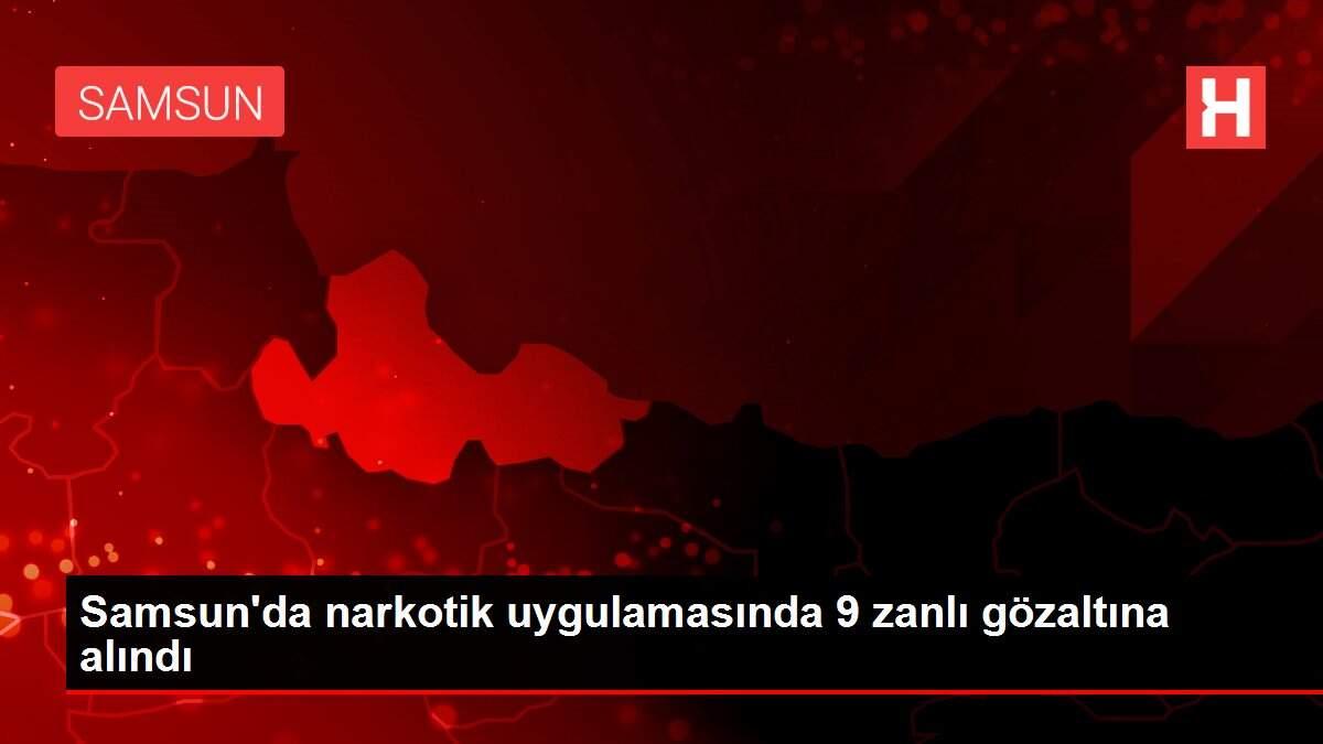 Samsun'da narkotik uygulamasında 9 zanlı gözaltına alındı Samsun'da narkotik uygulamasında 9 zanlı gözaltına alındı