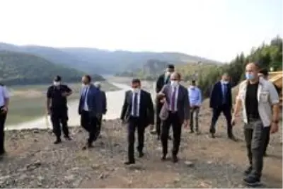 Yığılca-Düzce yolu yapım çalışması incelendi