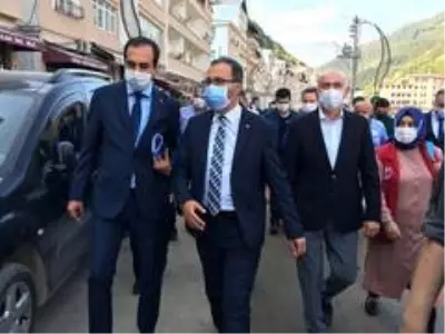 Bakan Kasapoğlu selden zarar gören Dereli ilçesini ziyaret etti Bakan Kasapoğlu selden zarar gören Dereli ilçesini ziyaret etti