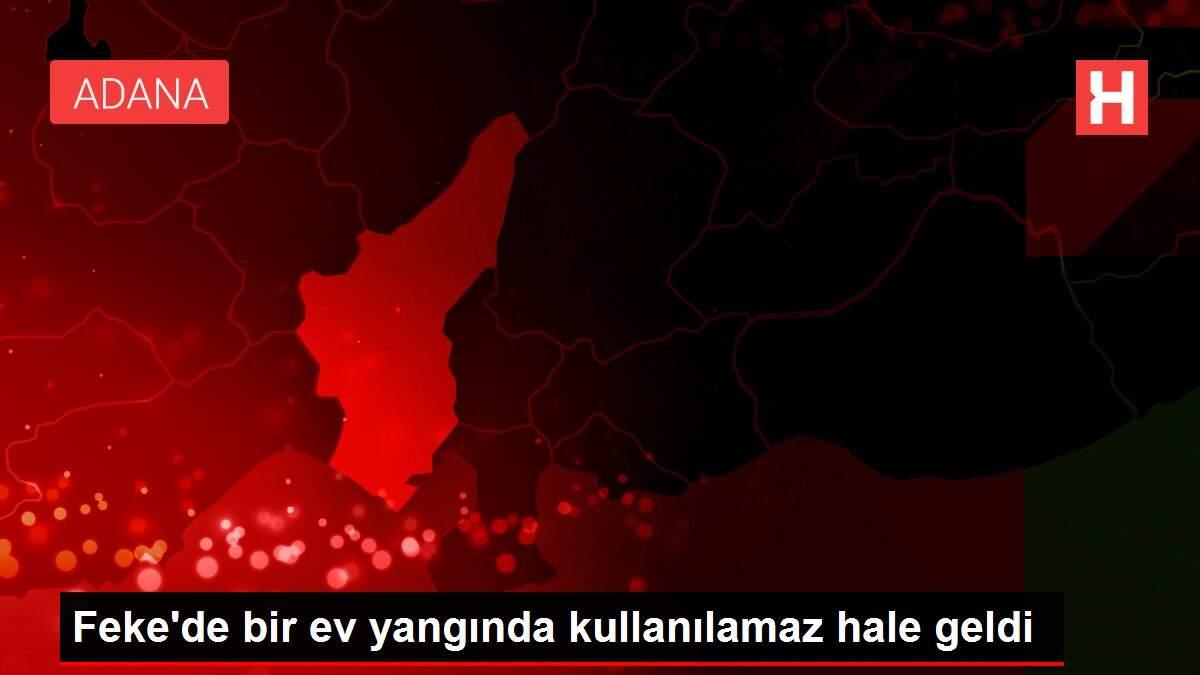 Feke�de bir ev yangında kullanılamaz hale geldi Adana