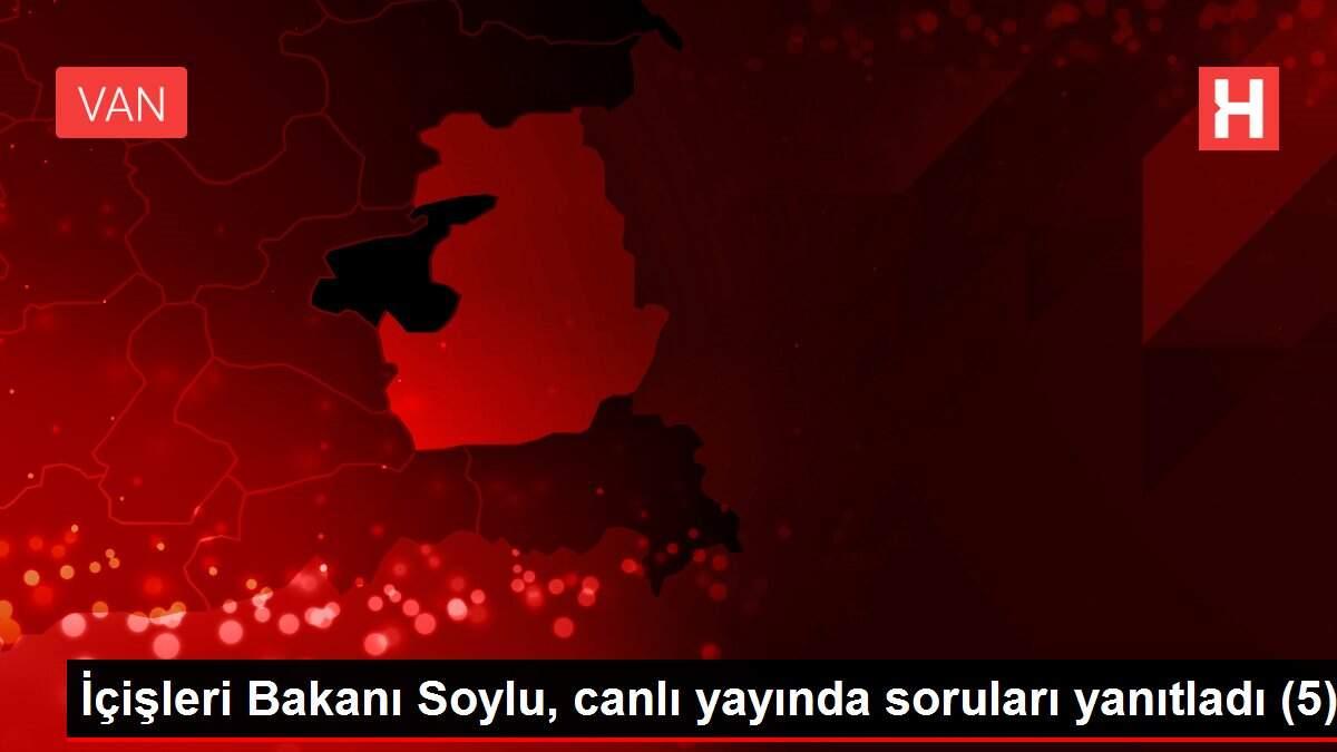 İçişleri Bakanı Soylu, canlı yayında soruları yanıtladı (5) İçişleri Bakanı Soylu, canlı yayında soruları yanıtladı (5)
