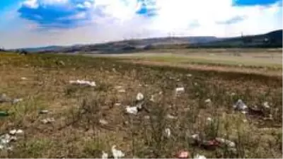 Sazlıdere Barajı'nda korkutan görüntü Sazlıdere Barajı'nda korkutan görüntü