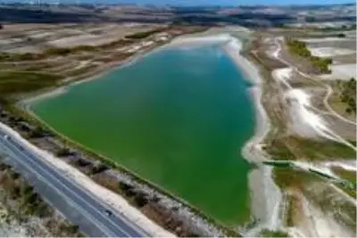 Sazlıdere Barajı'nda korkutan görüntü Sazlıdere Barajı'nda korkutan görüntü