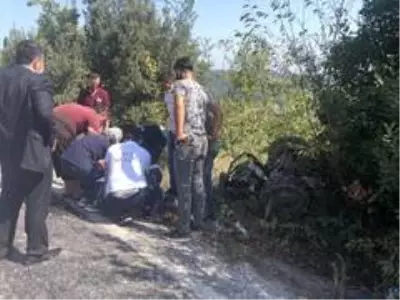 Tarım aracı şarampole yuvarlandı: 1 yaralı Tarım aracı şarampole yuvarlandı: 1 yaralı