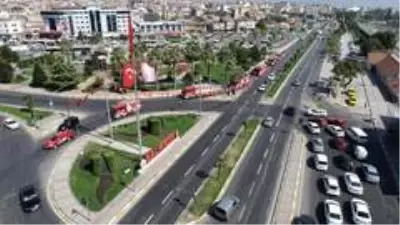 Balıkesir'de itfaiye haftası başladı Balıkesir'de itfaiye haftası başladı