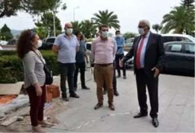 Başkan Posbıyık AKM çalışmalarını denetledi Başkan Posbıyık AKM çalışmalarını denetledi