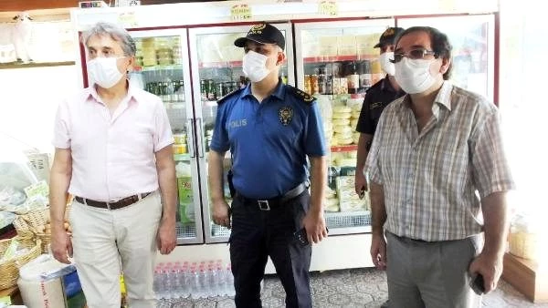 Son dakika haberi... Burhaniye'de esnafa maske ve sosyal mesafe uyarısı