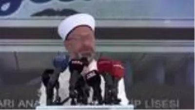 Diyanet İşleri Başkanı Erbaş, mezunu olduğu okulun yeni binasının temelini attı Diyanet İşleri Başkanı Erbaş, mezunu olduğu okulun yeni binasının temelini attı