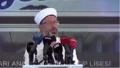 Diyanet İşleri Başkanı Erbaş, mezunu olduğu okulun yeni binasının temelini attı Diyanet İşleri Başkanı Erbaş, mezunu olduğu okulun yeni binasının temelini attı