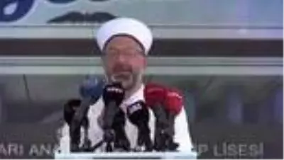 Diyanet İşleri Başkanı Erbaş, mezunu olduğu okulun yeni binasının temelini attı Diyanet İşleri Başkanı Erbaş, mezunu olduğu okulun yeni binasının temelini attı