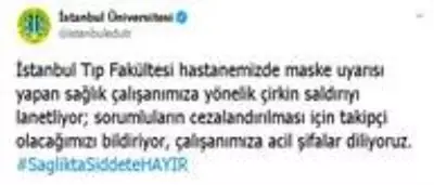 İstanbul Üniversitesi'nden saldırıya kınama İstanbul Üniversitesi'nden saldırıya kınama