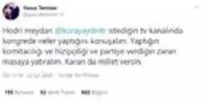 İYİ Parti Genel Başkan Yardımcısı Temizer: Koray Aydın, bu hatanın bedelini ödemelidir İYİ Parti Genel Başkan Yardımcısı Temizer: Koray Aydın, bu hatanın bedelini ödemelidir