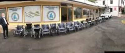 Karabük'te 20 adet tekerlekli sandalye dağıtıldı Karabük'te 20 adet tekerlekli sandalye dağıtıldı