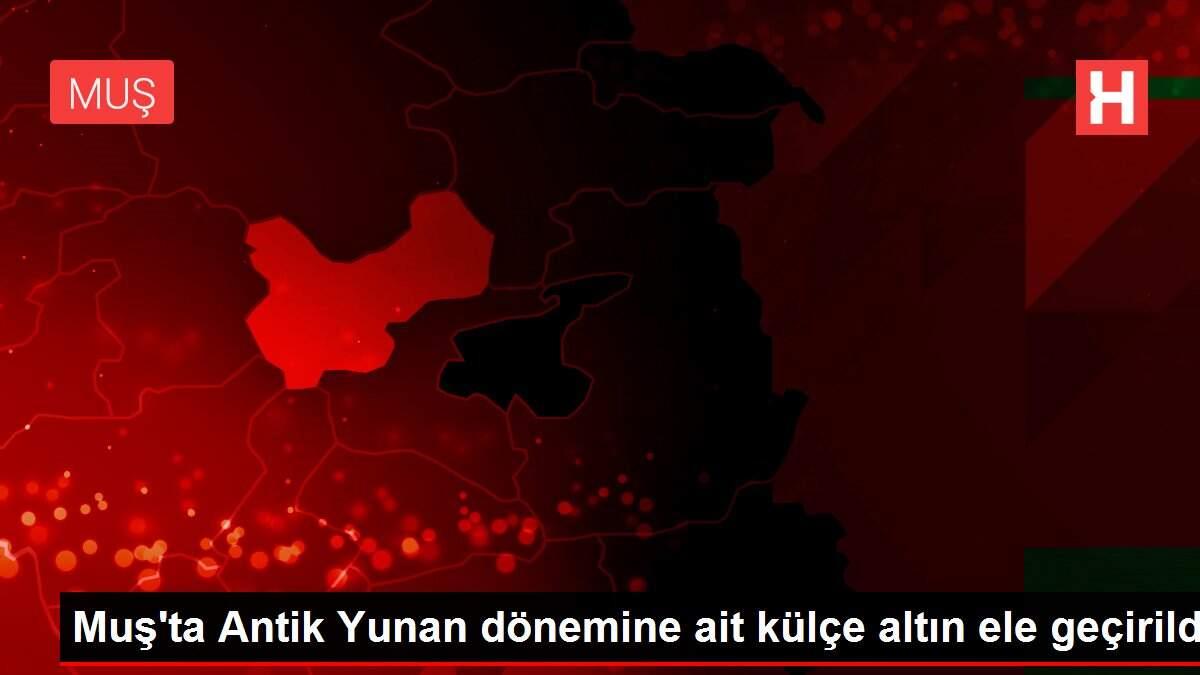 Muş'ta Antik Yunan dönemine ait külçe altın ele geçirildi Muş'ta Antik Yunan dönemine ait külçe altın ele geçirildi