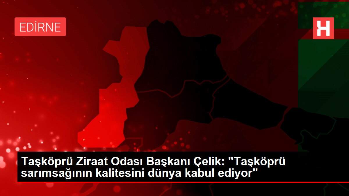 Taşköprü Ziraat Odası Başkanı Çelik: 'Taşköprü sarımsağının kalitesini dünya kabul ediyor'