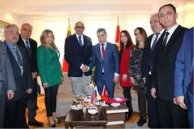 Venezuela Ankara Büyükelçisinden SANKON'a iade-i ziyaret Venezuela Ankara Büyükelçisinden SANKON'a iade-i ziyaret
