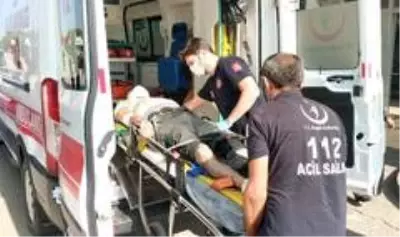 Motosiklet sürücüsü kazada yaralandı Motosiklet sürücüsü kazada yaralandı