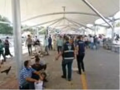 Şanlıurfa'da güvercin pazarında korona denetimi Şanlıurfa'da güvercin pazarında korona denetimi