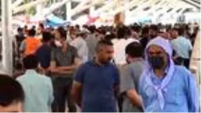 Şanlıurfa'da güvercin pazarında korona denetimi Şanlıurfa'da güvercin pazarında korona denetimi