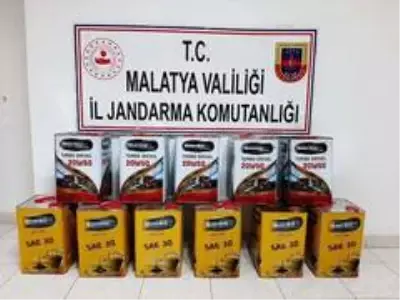 Malatya'da sahte motor yağı operasyonu Malatya'da sahte motor yağı operasyonu