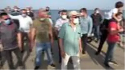 Samsun'da amatör olta balıkçıları eylem yaptılar Samsun'da amatör olta balıkçıları eylem yaptılar