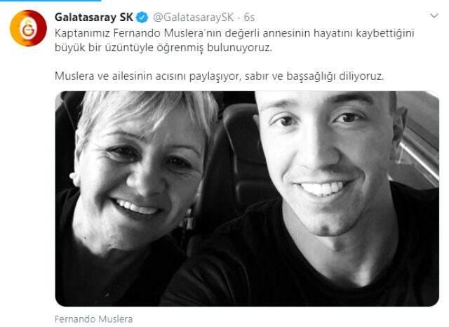 Fernando Muslera'nın acı günü! Annesini kaybetti Fernando Muslera'nın acı günü! Annesini kaybetti