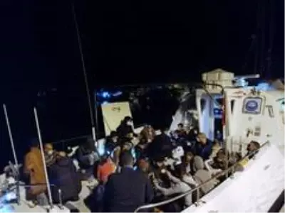 Marmaris açıklarında 87 sığınmacı kurtarıldı Marmaris açıklarında 87 sığınmacı kurtarıldı