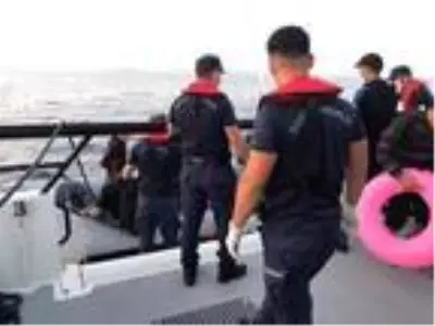 Marmaris'te 87 kaçak göçmen kurtarıldı Marmaris'te 87 kaçak göçmen kurtarıldı