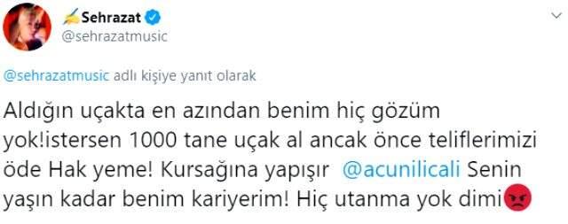Sanatçı Şehrazat, telif haklarını ödemeyen Acun Ilıcalı'ya öfke kustu: Haram zıkkım olsun Sanatçı Şehrazat, telif haklarını ödemeyen Acun Ilıcalı'ya öfke kustu: Haram zıkkım olsun