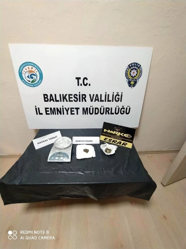 Balıkesir'de uyuşturucu operasyonunda 9 şüpheliden 5'i tutuklandı