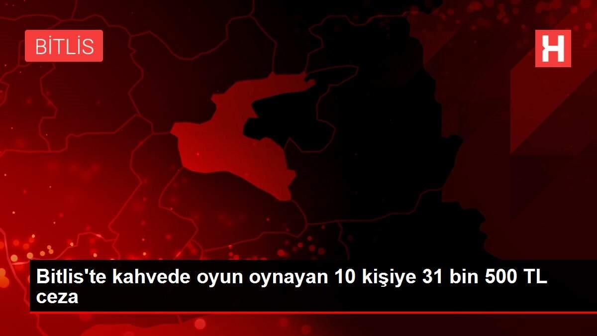 Bitlis'te kahvede oyun oynayan 10 kişiye 31 bin 500 TL ceza Bitlis'te kahvede oyun oynayan 10 kişiye 31 bin 500 TL ceza