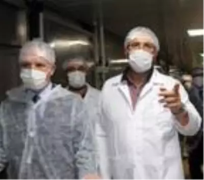Son Dakika: Gaziantep'te protokol üyeleri açılışı yapılan fabrikaları gezdi Son Dakika: Gaziantep'te protokol üyeleri açılışı yapılan fabrikaları gezdi