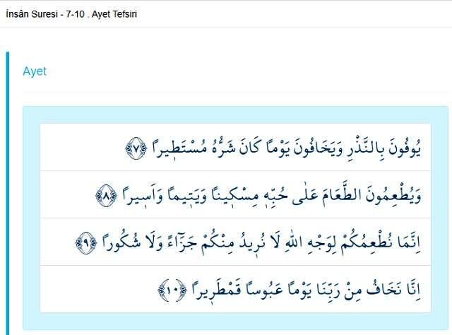 İnsan Suresi nedir? İnsan Suresi okunuşu nedir? İnsan Suresi meali nedir?