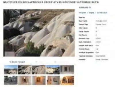 Kapadokya'da pes dedirten görüntü: Kayalar oyuldu, 'butik otel' olarak satışa sunuldu Kapadokya'da pes dedirten görüntü: Kayalar oyuldu, 'butik otel' olarak satışa sunuldu