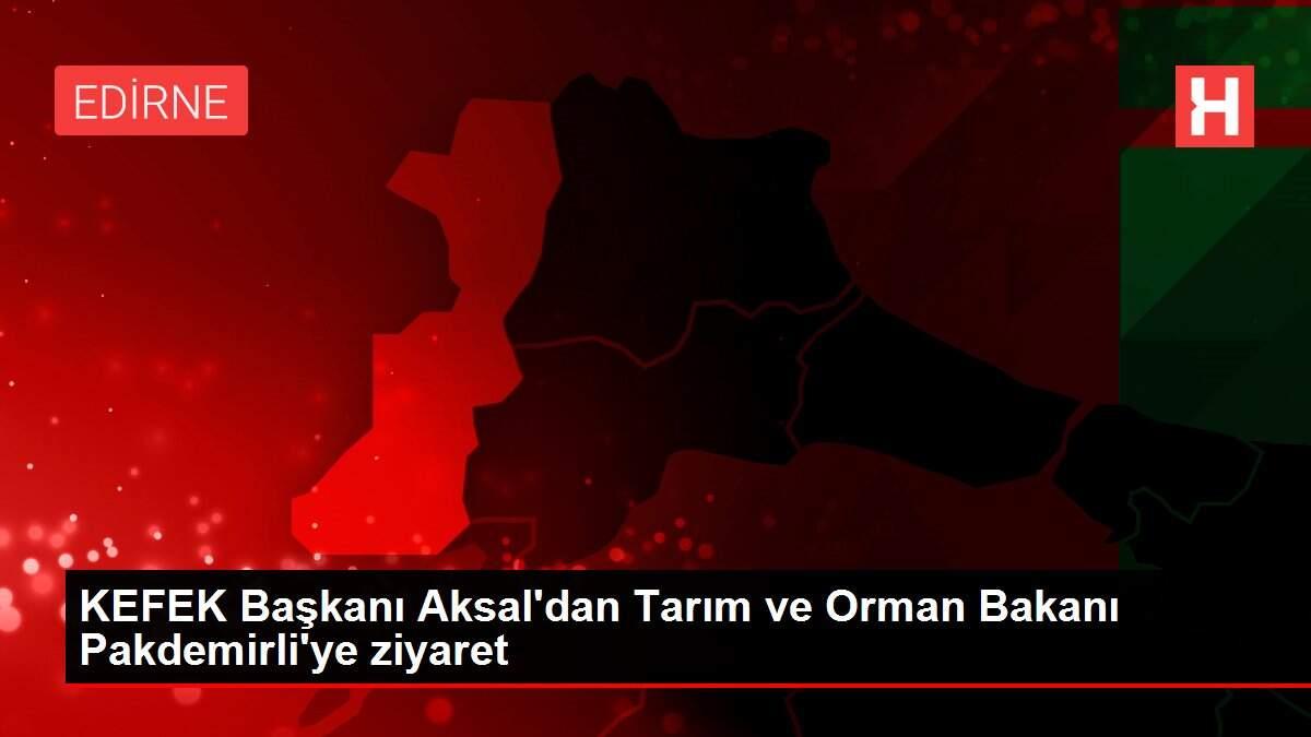 KEFEK Başkanı Aksal'dan Tarım ve Orman Bakanı Pakdemirli'ye ziyaret KEFEK Başkanı Aksal'dan Tarım ve Orman Bakanı Pakdemirli'ye ziyaret