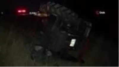 Aksaray'da traktör şarampole devrildi: 1 yaralı Aksaray'da traktör şarampole devrildi: 1 yaralı