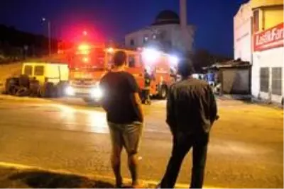 Bodrum'da iş yeri alev alev yandı Bodrum'da iş yeri alev alev yandı