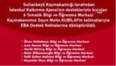 Sultanbeyli'de Tematik Bilgi ve Öğrenme Merkezleri EBA Destek Noktalarına dönüştürüldü Sultanbeyli'de Tematik Bilgi ve Öğrenme Merkezleri EBA Destek Noktalarına dönüştürüldü